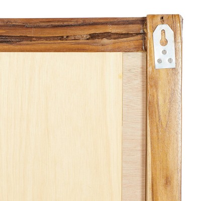 Discount π₯° Olivia & May Rustic Wood Rectangle Decorative Wall Mirror - Olivia & May β - Image 2