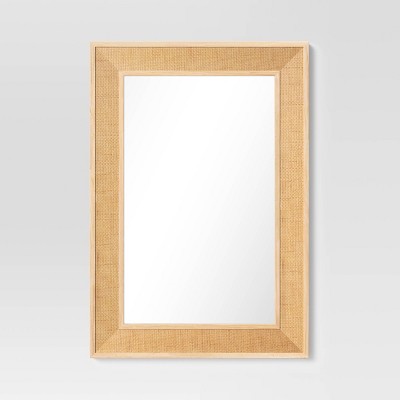 Hot Sale 🥰 Classic Woven Wall Mirror Natural - Threshold™ 🎁 - Image 6