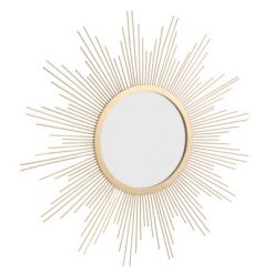 Budget โ๏ธ 23" Metal Sunburst Wall Mirror Gold - Stonebriar Collection ๐