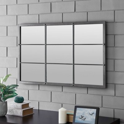 Flash Sale ✨ 24" x 1" x 38" Homestead Manor Window Mirror Metallic Gray - FirsTime & Co. 😍