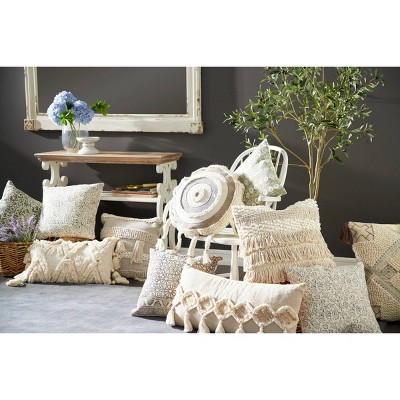 Outlet β Olivia & May 59" x 36" Large Rectangular Antique Wood Vintage Wall Mirror White - Olivia & May π - Image 3