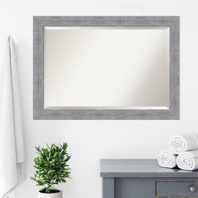 Top 10 ๐ Bark Rustic Framed Bathroom Vanity Wall Mirror Gray - Amanti Art ๐ - Image 5