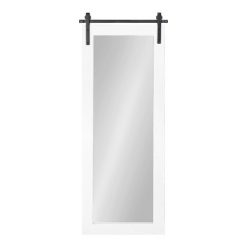 Top 10 ⌛ Kate & Laurel All Things Decor 18" x 50" Cates Full Length Wall Mirror White - Kate & Laurel All Things Decor ⭐