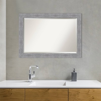 Top 10 ๐ Bark Rustic Framed Bathroom Vanity Wall Mirror Gray - Amanti Art ๐ - Image 7