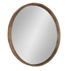 Buy βοΈ Kate & Laurel All Things Decor Kate and Laurel Hutton Round Decorative Wood Frame Wall Mirror Rustic Rye β