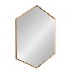 Best reviews of 🔔 Kate & Laurel All Things Decor Kate and Laurel Mcneer Large Hexagon Metal Wall Mirror Black 😉