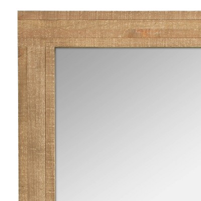 Best reviews of π 24" x 18" Rectangle Worn Wood Wall Mirror Brown - Stonebriar Collection π - Image 2