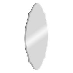 New 🛒 20"x20" Frameless Beveled Scalloped Decorative Wall Mirror Clear - Patton Wall Decor ✔️