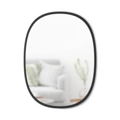 Outlet 👍 18" x 24" Oval Hub Decorative Mirror Black - Umbra 🧨