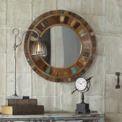 Best deal 😉 Round Decorative Wall Mirror Wood Finish - Uttermost ✨