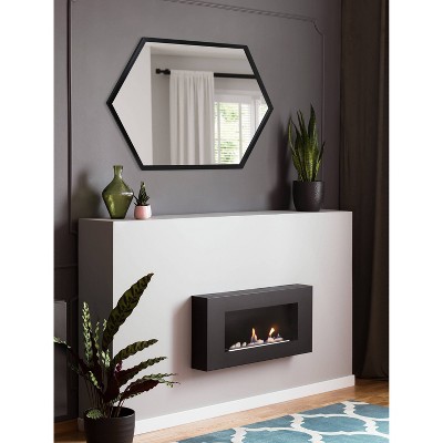 Discount π Kate & Laurel All Things Decor 24" x 36" Laverty Hexagon Wall Mirror Black - Kate & Laurel All Things Decor β - Image 5