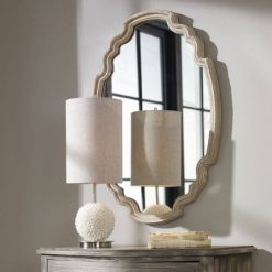 Best deal 🧨 Oval Ludovica Aged Wood Decorative Wall Mirror - Uttermost 🎁