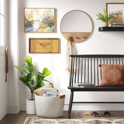 Cheapest π Round Wall Mirror with Hooks - Threshold™ π