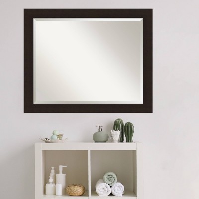 Best Sale ๐ Carlisle Framed Bathroom Vanity Wall Mirror - Amanti Art Light Brown ๐ - Image 4