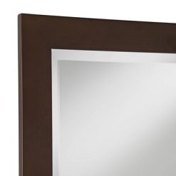 Promo 😉 Possini Euro Design Rectangular Vanity Wall Mirror Vintage Oil Rubbed Bronze Metal Frame Beveled 26" Wide for Bathroom Bedroom 😀