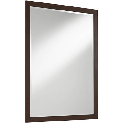 Promo π Possini Euro Design Rectangular Vanity Wall Mirror Vintage Oil Rubbed Bronze Metal Frame Beveled 26" Wide for Bathroom Bedroom π - Image 2