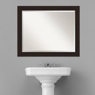 Best Sale ๐ Carlisle Framed Bathroom Vanity Wall Mirror - Amanti Art Light Brown ๐ - Image 5