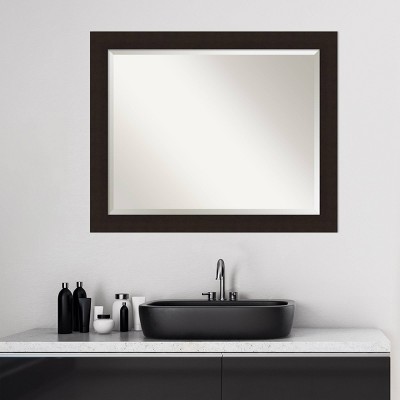 Best Sale ๐ Carlisle Framed Bathroom Vanity Wall Mirror - Amanti Art Light Brown ๐ - Image 6