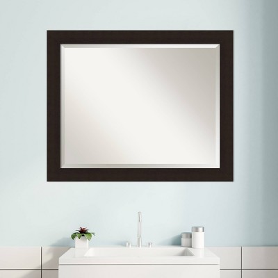 Best Sale ๐ Carlisle Framed Bathroom Vanity Wall Mirror - Amanti Art Light Brown ๐ - Image 7
