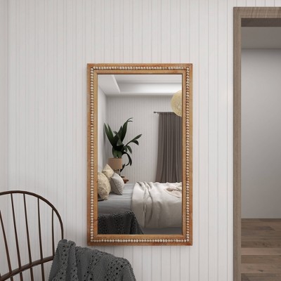 Wholesale ✨ Olivia & May Bohemian Wood Decorative Wall Mirror Light Brown - Olivia & May ❤️ - Image 4