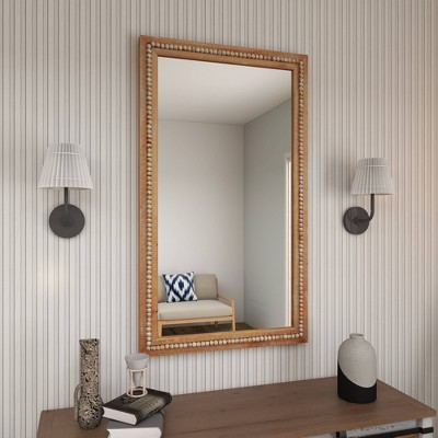 Wholesale ✨ Olivia & May Bohemian Wood Decorative Wall Mirror Light Brown - Olivia & May ❤️ - Image 5