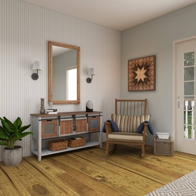 Wholesale ✨ Olivia & May Bohemian Wood Decorative Wall Mirror Light Brown - Olivia & May ❤️ - Image 10