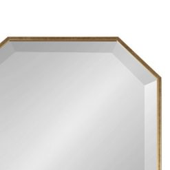 Budget 🥰 Kate & Laurel All Things Decor 16" x 48" Rhodes Full Length Wall Mirror Gold - Kate & Laurel All Things Decor ✨