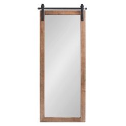 Cheapest 🛒 Kate & Laurel All Things Decor 18" x 50" Cates Full Length Wall Mirror Rustic Brown - Kate & Laurel All Things Decor 👍