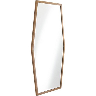 Promo π₯ Noble Park Hexagonal Vanity Decorative Wall Mirror Modern Warm Gold Wood Finish Frame 28" Wide for Bathroom Bedroom Living Room Office π - Image 3