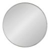 Best deal 🤩 Kate & Laurel All Things Decor 30" Caskill Round Wall Mirror Silver - Kate & Laurel All Things Decor ⭐