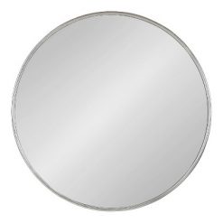 Best deal 🤩 Kate & Laurel All Things Decor 30" Caskill Round Wall Mirror Silver - Kate & Laurel All Things Decor ⭐