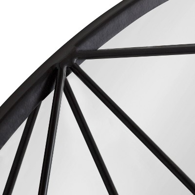 Outlet 🔥 Kate & Laurel All Things Decor 30" Keyleigh Round Wall Mirror Black - Kate & Laurel All Things Decor ⭐ - Image 2