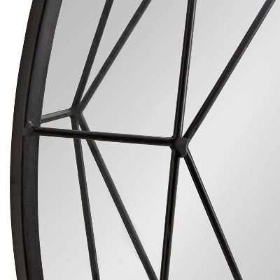 Outlet 🔥 Kate & Laurel All Things Decor 30" Keyleigh Round Wall Mirror Black - Kate & Laurel All Things Decor ⭐ - Image 4