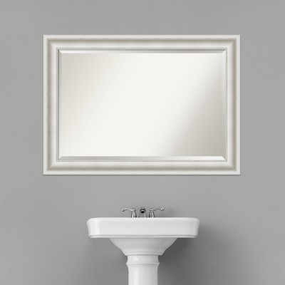 Best deal โ๏ธ Parlor Framed Bathroom Vanity Wall Mirror White - Amanti Art ๐ - Image 6