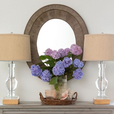 Best Pirce ⭐ Park Hill Collection Primitive Reclaimed Wood Oval Mirror ⭐