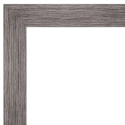 Deals 💯 Pinstripe Narrow Framed Bathroom Vanity Wall Mirror Gray - Amanti Art ✨ - Image 2