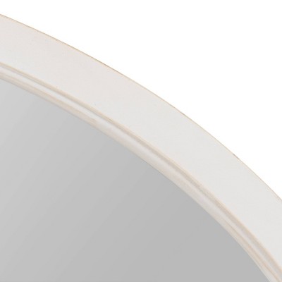 Deals β¨ Kate & Laurel All Things Decor 24" x 36" Hogan Oval Decorative Framed Wall Mirror White - Kate & Laurel All Things Decor π - Image 2