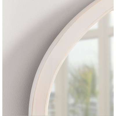 Deals β¨ Kate & Laurel All Things Decor 24" x 36" Hogan Oval Decorative Framed Wall Mirror White - Kate & Laurel All Things Decor π - Image 6