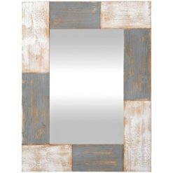 Discount ✨ 24" x 1" x 31.5" Mason Farmhouse Planks Mirror Aged White - FirsTime & Co. 💯