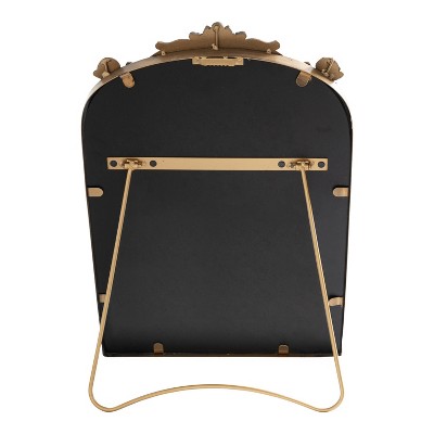 Best deal π Kate & Laurel All Things Decor 12" x 18" Arendahl Tabletop Arch Decorative Wall Mirror Gold - Kate & Laurel All Things Decor π - Image 3