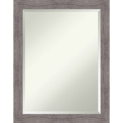 Deals 💯 Pinstripe Narrow Framed Bathroom Vanity Wall Mirror Gray - Amanti Art ✨ - Image 10