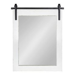 New 😉 Kate & Laurel All Things Decor 22" x 30" Cates Rectangle Wall Mirror White - Kate & Laurel All Things Decor 🎁