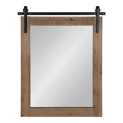 Discount π― Kate & Laurel All Things Decor 22" x 30" Cates Rectangle Wall Mirror Rustic Brown - Kate & Laurel All Things Decor π₯°