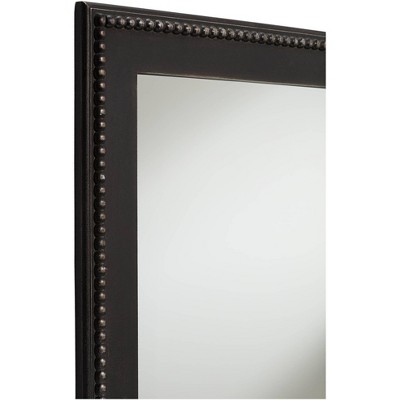 Cheapest β Noble Park Rectangular Vanity Accent Wall Mirror Modern Beaded Border Black Wood Frame 24" Wide for Bathroom Bedroom Living Room π₯° - Image 2