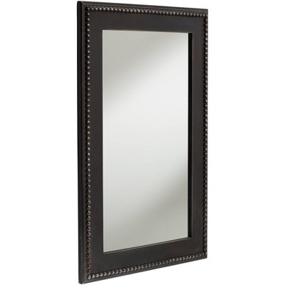 Cheapest β Noble Park Rectangular Vanity Accent Wall Mirror Modern Beaded Border Black Wood Frame 24" Wide for Bathroom Bedroom Living Room π₯° - Image 3