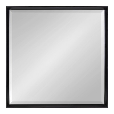 Cheapest 🤩 Kate & Laurel All Things Decor 29.5" x 29.5" Calder Square Wall Mirror Black - Kate & Laurel All Things Decor ⭐