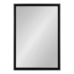 Best deal ✔️ Kate & Laurel All Things Decor 18" x 24" Evans Rectangle Wall Mirror Black - Kate & Laurel All Things Decor 🎉