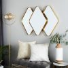 Best deal 👍 27" Contemporary Iron Decorative Wall Mirror Gold - CosmoLiving by Cosmopolitan 🔔