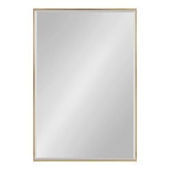 Budget 🔥 Kate & Laurel All Things Decor 24.7" x 36.7" Rhodes Rectangle Wall Mirror Gold - Kate & Laurel All Things Decor 🌟
