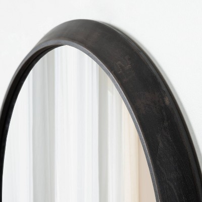 Cheapest β Kate & Laurel All Things Decor 24" x 2" Uldrich Wood Framed Decorative Wall Mirror Black - Kate & Laurel All Things Decor π - Image 6